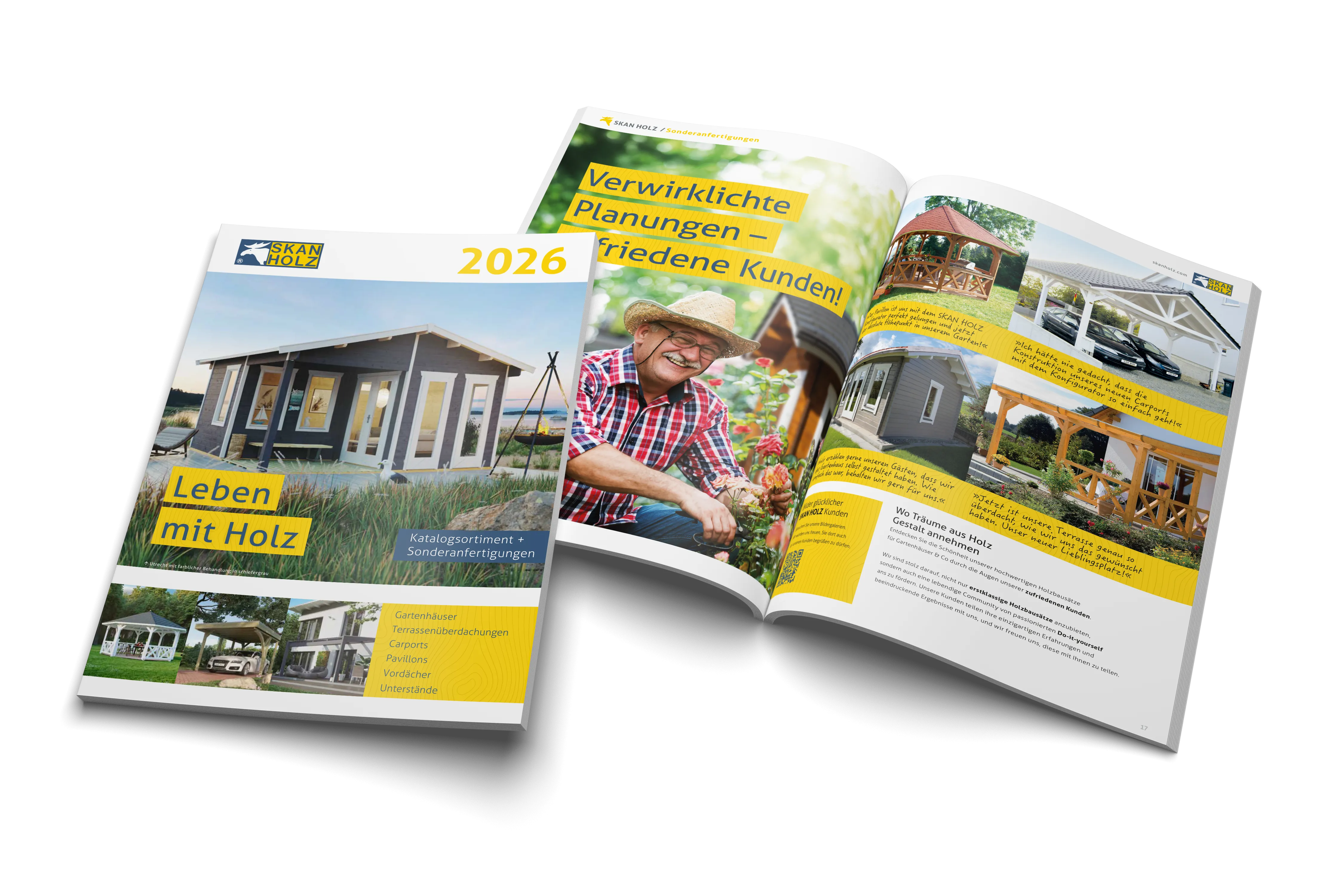 Skan Holz Katalog 2025 Leben mit Holz